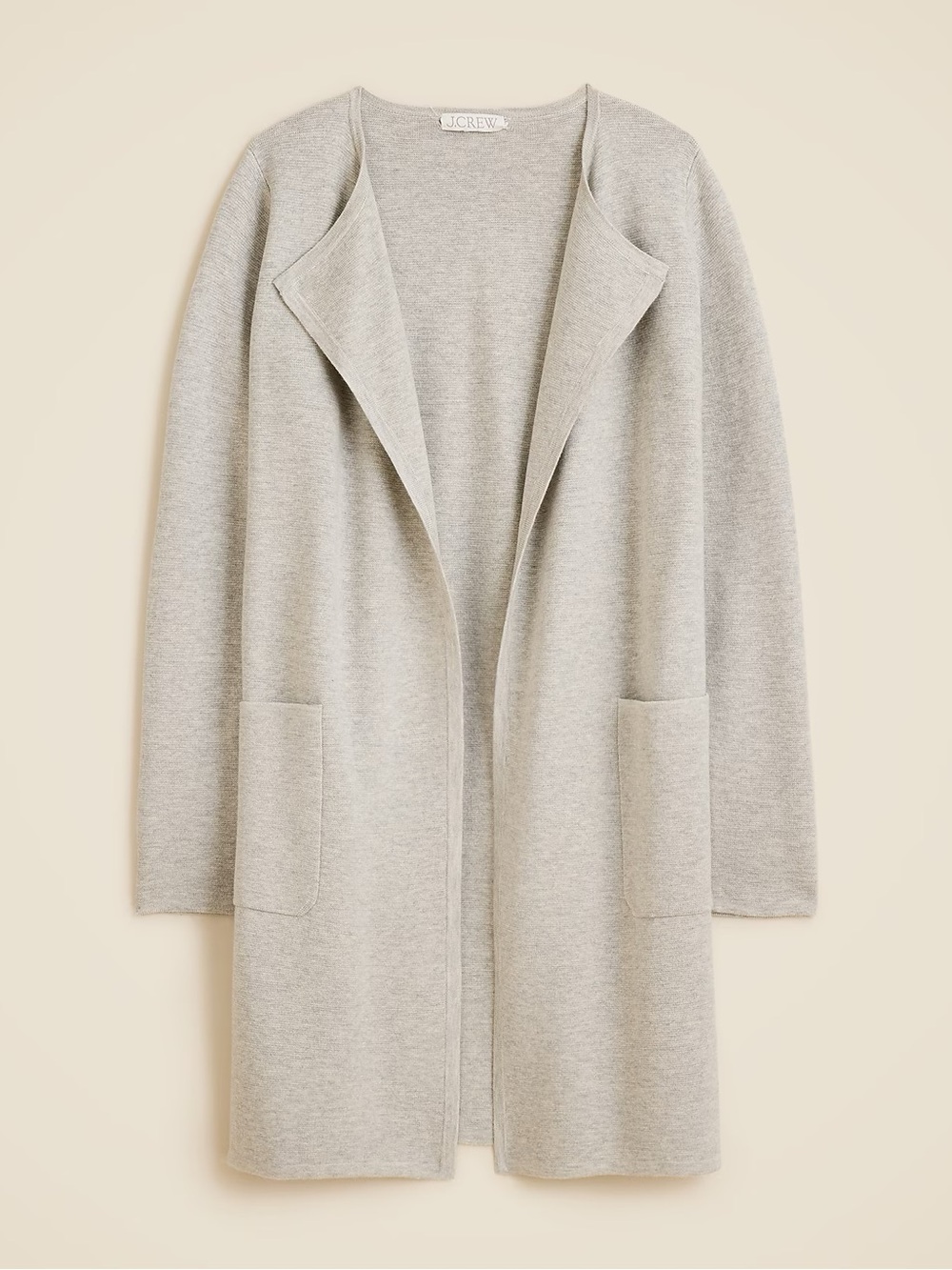 J. Crew Juliette collarless sweater-blazer